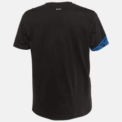 McQ by Alexander McQueen Black High Rollin Printed Cotton Knit T-Shirt L