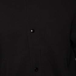 Pre Owned McQ by Alexander McQueen Black Cotton Knit Hooded Jacket S 