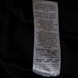 Pre Owned McQ by Alexander McQueen Black Cotton Knit Hooded Jacket S 