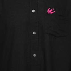 Pre Owned McQ by Alexander McQueen Black Cotton Button Down Shirt L