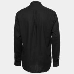 Pre Owned McQ by Alexander McQueen Black Cotton Button Down Shirt L