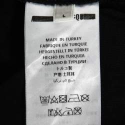 مملوكة مسبقًا McQ by Alexander McQueen Black Logo Printed Cotton T-Shirt L