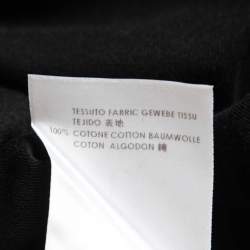 Pre Owned McQ by Alexander McQueen Black Printed Cotton Knit Crew Neck T-Shirt S