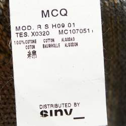 Pre Owned McQ by Alexander McQueen Grey Cotton Knit Sleeveless Vest M