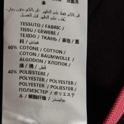 Pre Owned McQ by Alexander McQueen Black Logo Applique Cotton Blend Knit Zip Front Jacket XL