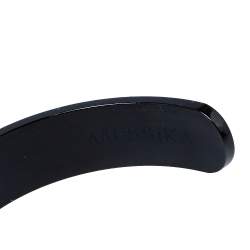 Messika Move Black Diamond Titanium Open Cuff Bracelet M