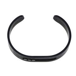 Messika Move Black Diamond Titanium Open Cuff Bracelet S