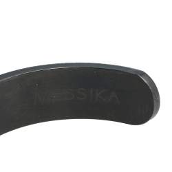 Messika Move Diamond Titanium Graphite Open Cuff Bracelet XS