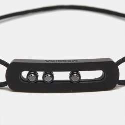 Pre Owned Messika Move Titanium Black Diamond Cord Bracelet