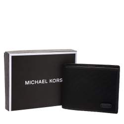 Michael Kors Black Canvas Bifold Wallet