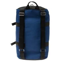 Michael Kors Sapphire Blue Nylon and Leather Kent Sport Convertible Backpack to Duffle Bag