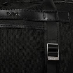 Michael Kors Black Nylon and Leather Kent Sport Convertible Backpack to Duffel Bag