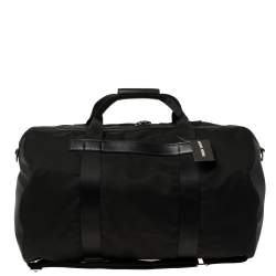 Michael Kors Black Nylon and Leather Kent Sport Convertible Backpack to Duffel Bag