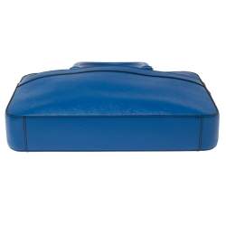 Michael Kors Atlantic Blue Leather Harrson Briefcase