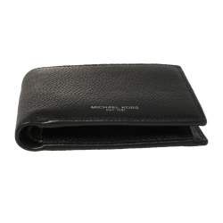 Michael Kors Black Leather Andy Bifold Wallet 