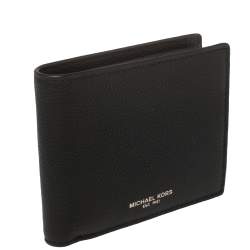 Michael Kors Black Leather Andy Bifold Wallet 