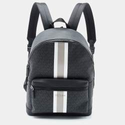 Cooper Embossed Faux Leather and Logo Stripe Backpack