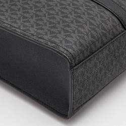Michael Kors Black Signature Coated Canvas Cooper Business Tote