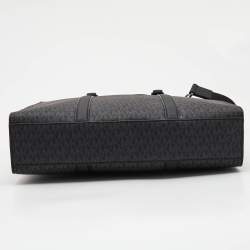 Michael Kors Black Signature Coated Canvas Cooper Business Tote
