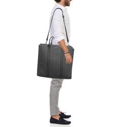Michael Kors Black Signature Coated Canvas Cooper Business Tote