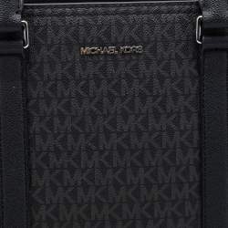 Michael Kors Black Signature Coated Canvas Cooper Business Tote