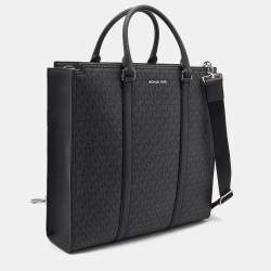 Michael Kors Black Signature Coated Canvas Cooper Business Tote