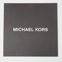 Pre Owned Michael Kors Black Leather Cooper Double Zip Casual Briefcase