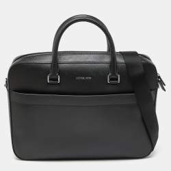 Michael Kors Black Leather Cooper Double Zip Casual Briefcase Michael Kors TLC