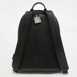 Michael Kors Black/Bright Red Signature Coated Canvas Striped Cooper Backpack