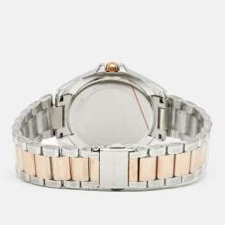 Pre Owned ساعة يد رجالية مايكل كورس كيسي MK6185 ستانلس ستيل نغمتين مينا زرقاء 39 مم