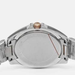 Pre Owned ساعة يد رجالية مايكل كورس كيسي MK6185 ستانلس ستيل نغمتين مينا زرقاء 39 مم