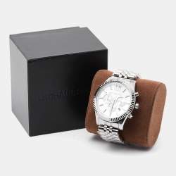 Michael Kors Silver Stainless Steel Lexington MK8405 Men's  Wristwatch 45 mm 