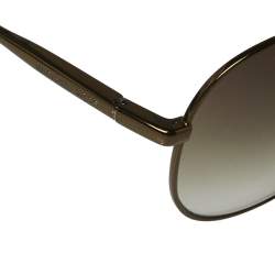 Michael Kors Bronze Tone Titanium / Green Gradient MKS720 Aviator Sunglasses