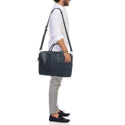 مملوكة مسبقًا حقيبة عمل مايكل كورس راسيل جلد كحلية