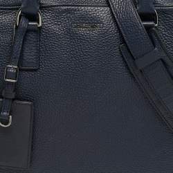 مملوكة مسبقًا حقيبة عمل مايكل كورس راسيل جلد كحلية