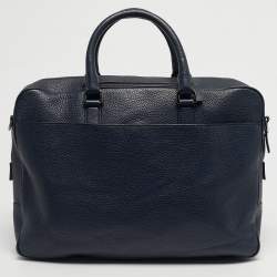 مملوكة مسبقًا حقيبة عمل مايكل كورس راسيل جلد كحلية