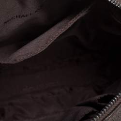 Michael Kors Brown Signature Coated Canvas and Leather Crossbody Bag
