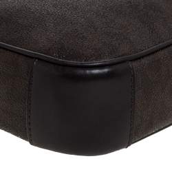 Michael Kors Brown Signature Coated Canvas and Leather Crossbody Bag