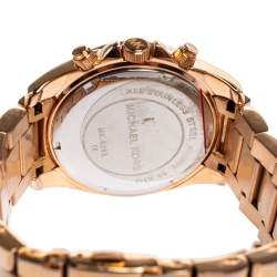 Michael Kors Champagne Rose Gold Plated Blair MK5263 Women's Wristwatch 39 mm