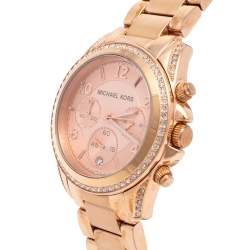 Michael Kors Champagne Rose Gold Plated Blair MK5263 Women's Wristwatch 39 mm
