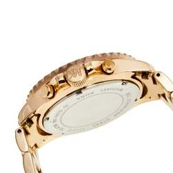 Michael Kors Black Rose Gold Plated Stainless Steel Everest MK5875 Women's Wristwatch 42 mm