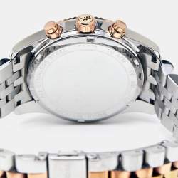 Michael Kors Silver Three-Tone Stainless Steel Lexington MK5735 Women's Wristwatch 38 mm