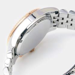 Michael Kors Silver Three-Tone Stainless Steel Lexington MK5735 Women's Wristwatch 38 mm