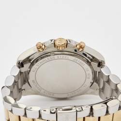 Michael Kors Blue Two Tone Stainless Steel Bradshaw MK5976 Men's Wristwatch 43 mm