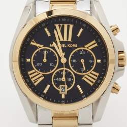Michael Kors Blue Two Tone Stainless Steel Bradshaw MK5976 Men's Wristwatch 43 mm