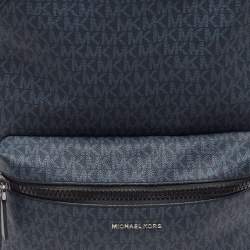 Pre Owned حقيبة ظهر مايكل مايكل كورس كوبر كبيرة كحلي توقيع قماش مغطى