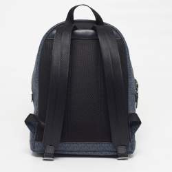 Pre Owned حقيبة ظهر مايكل مايكل كورس كوبر كبيرة كحلي توقيع قماش مغطى