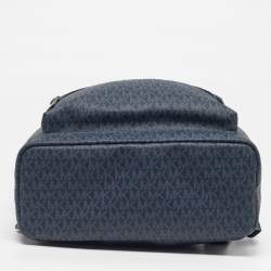 Pre Owned حقيبة ظهر مايكل مايكل كورس كوبر كبيرة كحلي توقيع قماش مغطى