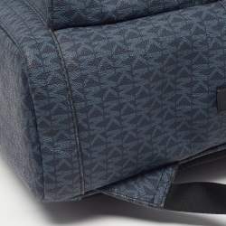 Pre Owned حقيبة ظهر مايكل مايكل كورس كوبر كبيرة كحلي توقيع قماش مغطى