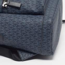 Pre Owned حقيبة ظهر مايكل مايكل كورس كوبر كبيرة كحلي توقيع قماش مغطى